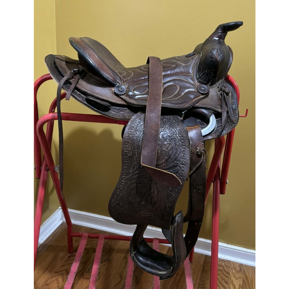 Used 13" Big Horn Saddlery Western saddle 88 8 Youth